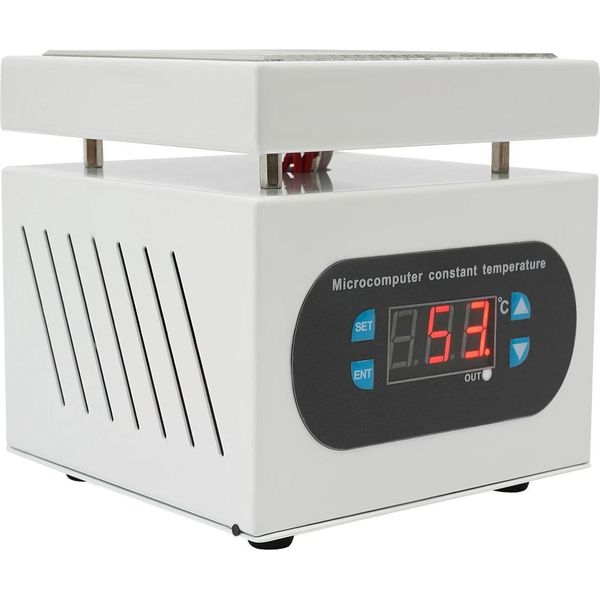 Piastra Elettrica Per Saldatura - Piastra Di Preriscaldamento Controllata Da Microcomputer - 350 W - 220 V - Max. 400 °C - 10 X 10 Cm - Bianco-image