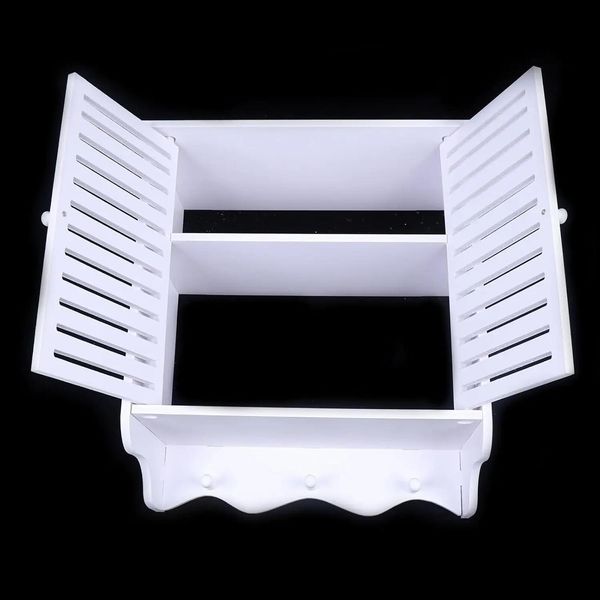 Armadio A Muro - Mobile Da Bagno/Cucina - A Parete - Sospeso - Necessario Il Montaggio - Bianco-image