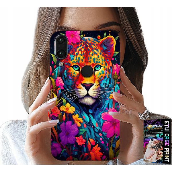Custodia Per Huawei P Smart 2019 - Motivi Floreali Tigre Tigre + Pellicola-image