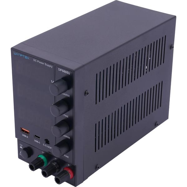 Alimentatore Dc - Alimentatore Da Laboratorio - Regolabile - Regolato - 0-60 V - 300 W - Display Led - Nero-image