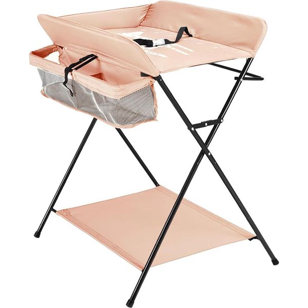 Fasciatoio Multifunzionale - Fasciatoio Pieghevole Per Neonati - Portatile - Ampio Spazio Per Riporlo - 0-12 Mesi - Unisex - Oro-image