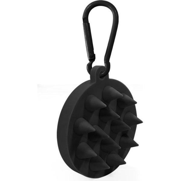 Inf Spazzola Da Bagno Per Animali Domestici In Silicone Nero Con Fibbia - Massaggio-image