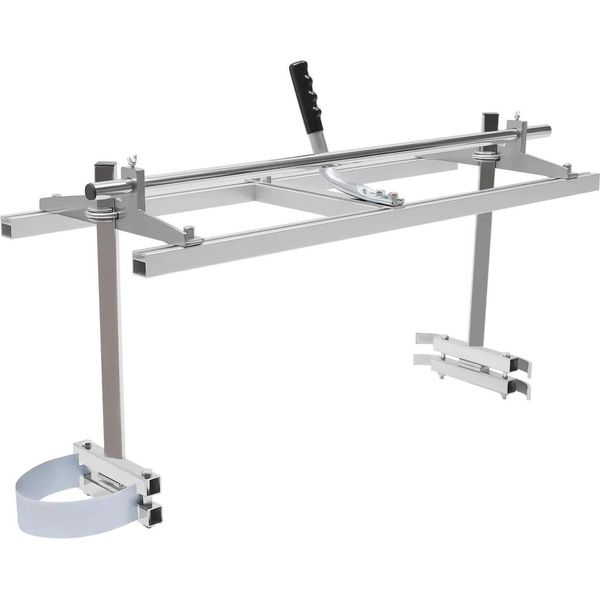 Segheria A Catena - Barra Di Guida Portatile - Larghezza Di Taglio 91 Cm - Per Tavole E Tronchi - Lavorazione Del Legno - Argento-image