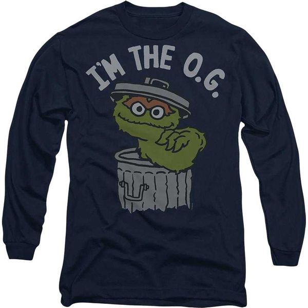 Sesame Street - Maglietta "I'm The O.G"" Per Uomo/Donna Unisex, Manica Lunga TV29055 (S) (Navy)"-image