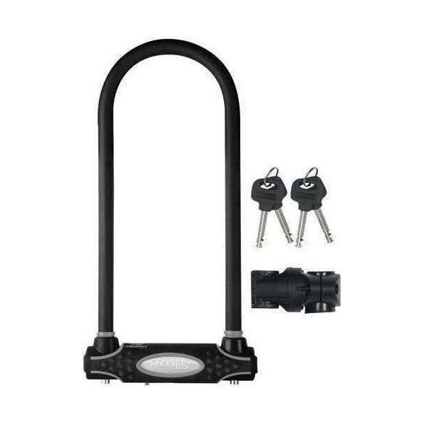 Lucchetto Per Bicicletta Con Supporto, U-Lock, Con Chiave, Master Lock, 28 Cm, Nero, Classe Di Protezione 10-image