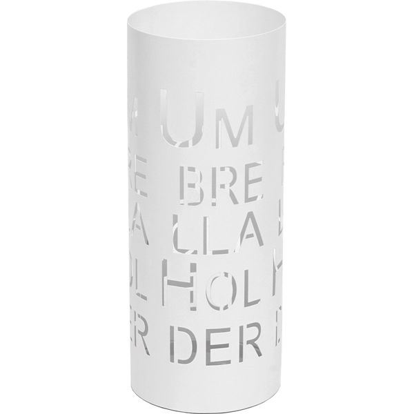 Portaombrelli HWC-C78, Portaombrelli Portaombrelli, Rotondo 55Cm ~ Font, Bianco-image