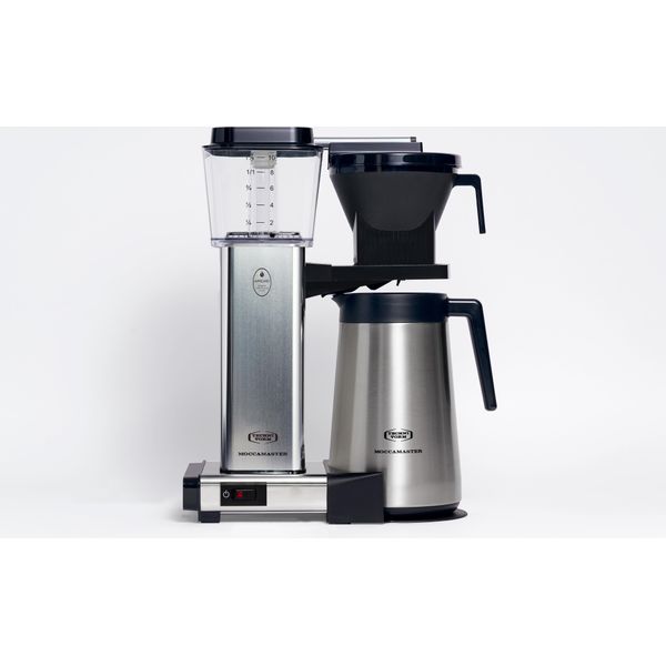 Moccamaster Caffettiera Termica A Filtro Kbgt Fiaschetta Thermos Argento Lucido Nuovo-image