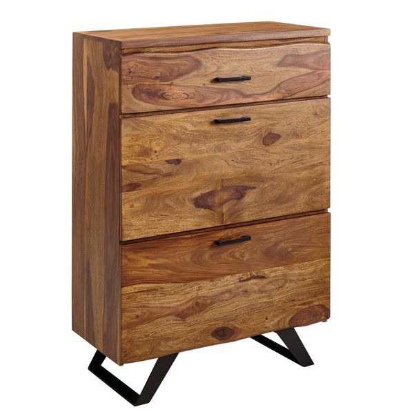 Wohnling WL6.546 Kommode Sheesham 80 Cm X 42 Cm X 120 Cm-image