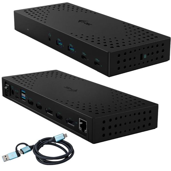 I-TEC Usb 3.0 USB-C Thunderbolt 3X 4K Docking Station Gen 2 + Power Delivery 100W-image