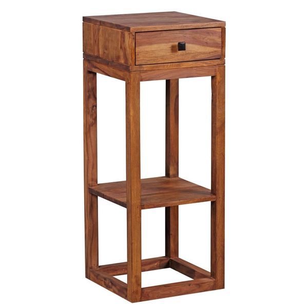 Wohnling WL1.739 Beistelltisch Mumbai Massiv-Holz Sheesham 35 Cm X 35 Cm X 90 Cm-image