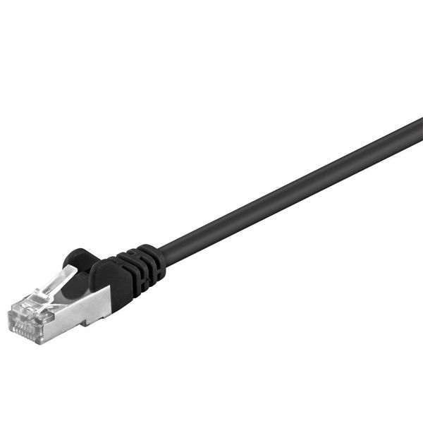Goobay 68674 Cavo Patch Cat 5E, Sf/Utp, Nero, 50 M - Miscela Di Rame Cca-image