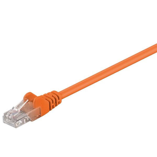 Goobay 95227 Cavo Patch Cat 5E, U/Utp, Arancione, 2 M - Miscela Di Rame Cca-image
