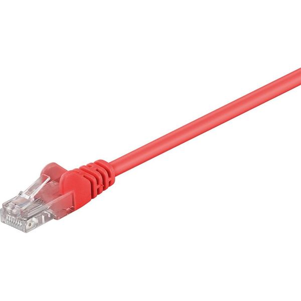 Goobay 68354 Cavo Patch Cat 5E, U/Utp, Rosso, 15 M - Miscela Di Rame Cca-image
