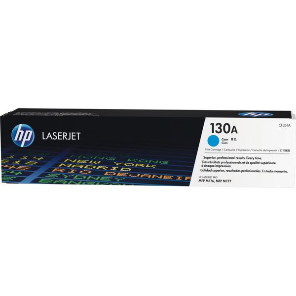 Hp Color Laserjet 130A - Unità Toner Originale - Ciano - 1000 Pagine-image