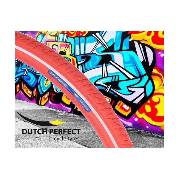 Dutch Perfect | Buitenband | 28 X 1,40" / 40-622 Mm - Anti-Lek - Rosso Con Riflesso"-image