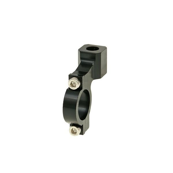 Attacco Specchio Cnc 22 Mm / M10 Filettatura Sinistra - Nero-image