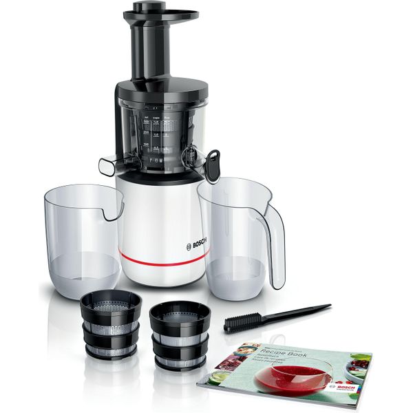 Bosch MESM500W. Tipo Di Prodotto: Slow Juicer, Colore Del Prodotto: Nero, Bianco. Potenza: 150 W. Larghezza Imballo: 208 M-image