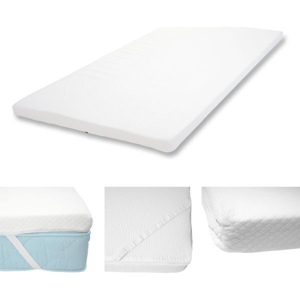 6Cm Schiuma Fredda Materasso Topper HWC-E63, Topper Materasso Topper Materasso Protettore ~ 90X200Cm-image