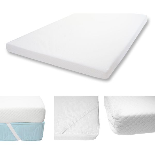 10Cm Schiuma Fredda Materasso Topper HWC-E63, Topper Materasso Topper Materasso Protettore ~ 140X200Cm-image