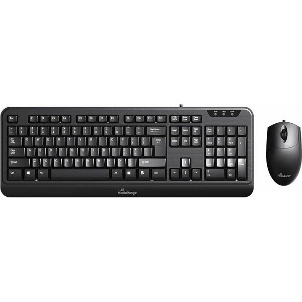 Mediarange MROS108 Mediarange MROS108 Tastatur-Maus-Set Kabelgebunden Schwarz-image