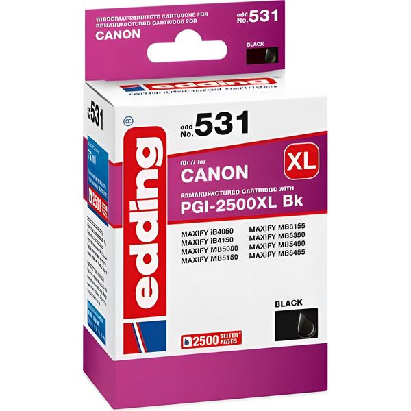 Edding EDD-531 Druckerpatrone 1 StüCk(E) Kompatibel Hohe (XL-) Ausbeute Schwarz (18-531)-image