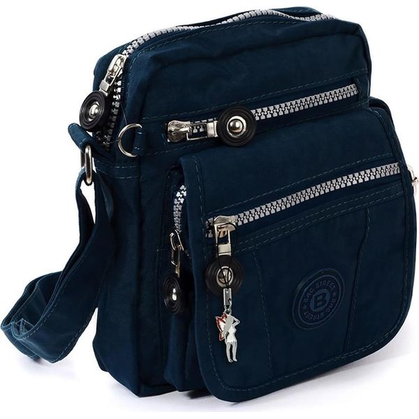 Borsa Street Nylon Borsa Donna Uomo Blu Navy 18X15X8 D2OTJ215B-image