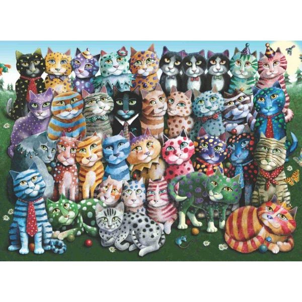 Anatolian Puzzle Cat Family Reunion 1000 Teile-image