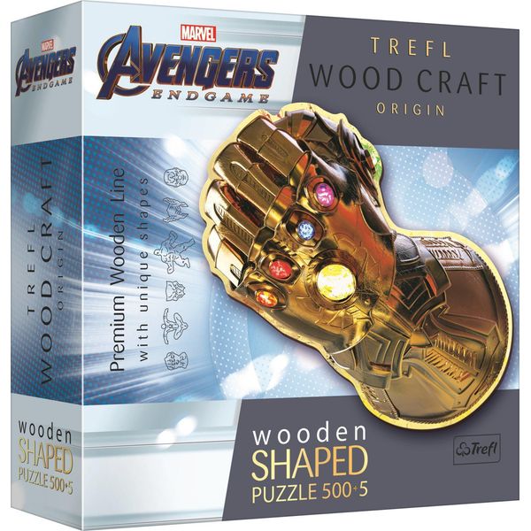 Trefl Wood Craft Origin Puzzle Marvel: Infinity Gauntlet 505 Pezzi-image