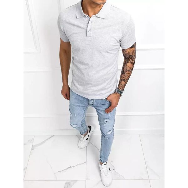 Dstreet Polo Uomo Blaine Grigio Chiaro M-image