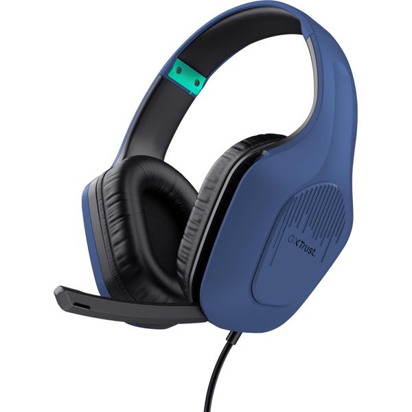 Trust Trust Gxt 415B Zirox Cuffia Cablata Head-Band Gaming Blu-image