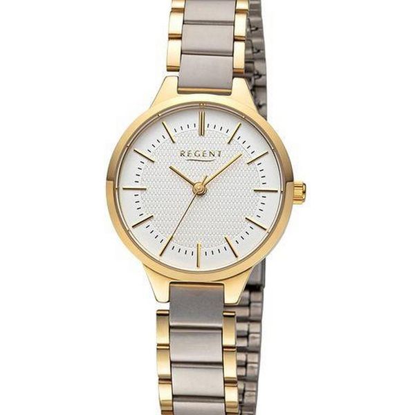 Orologio Da Donna Regent Bracciale In Metallo Orologio Da Polso Analogico Oro Argento URF1503-image