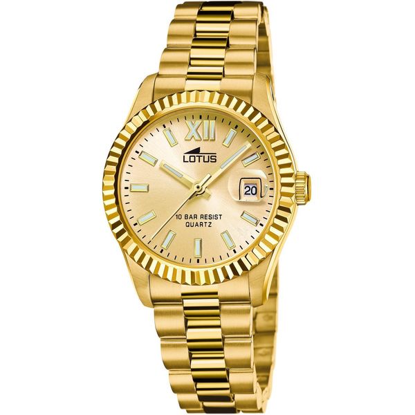 Lotus Orologio Da Donna Classic Elegant Orologio Da Polso In Acciaio Inox Oro UL18932/2-image