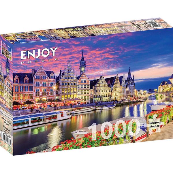 Enjoy Puzzle Gand Al Tramontoä Mmerung, Belgio 1000 Pezzi-image