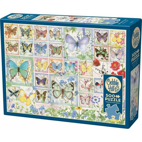Cobble Hill Butterfly Puzzle 500 Pezzi-image