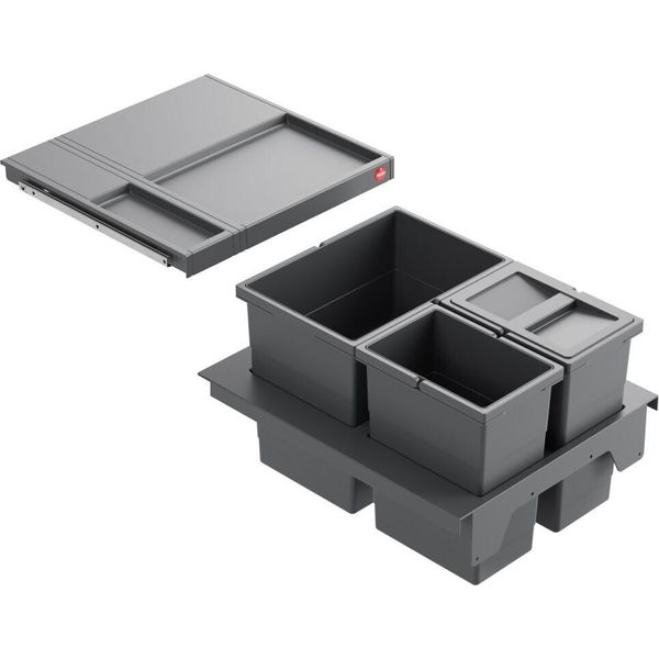 Cestino Hailo 3620471 Separato-K 450 Inserto 2X8+18 L Grigio Scuro-image