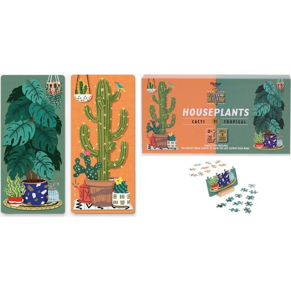 Ridley's Games Puzzle Duel House Plants: Cactus Vs Tropical 2X70 Pezzi-image