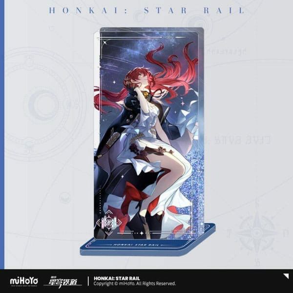 Akompaniment Akrylowy Z Efektem Piasku Do Dekoracji - Himeko Z Honkai: Star Rail 7 Cm-image
