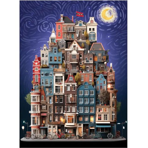 Anatolian Puzzle Notte Stellata Ad Amsterdam 1000 Pezzi-image