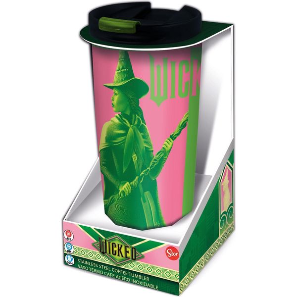 Stalowy Kubek PodróżNy Elphaba & Glinda - Oficjalny Produkt Licenciowany-image
