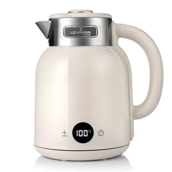 Bollitore Elettrico Lehmann Con Impostazione Della Temperatura 1,5L, 1600W, Selezione Della Temperatura 40-100°C, Funzione Di Mantenimento In Caldo-image