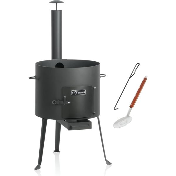 Forno Bbq-Toro Kazan Ø 39,5 Cm, Bollitore Per Gulasch Con Schiumarola, Attizzatoio, Forno Da Esterno Con Tubo-image