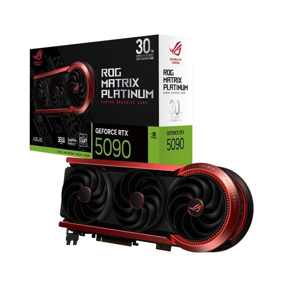 Asus ROG-MATRIX-RTX5090-P32G-30TH, Geforce Rtx 5090, 32 Gb, GDDR7, 512 Bit, 7680 X 4320 Px, Pci Express 5.0-image