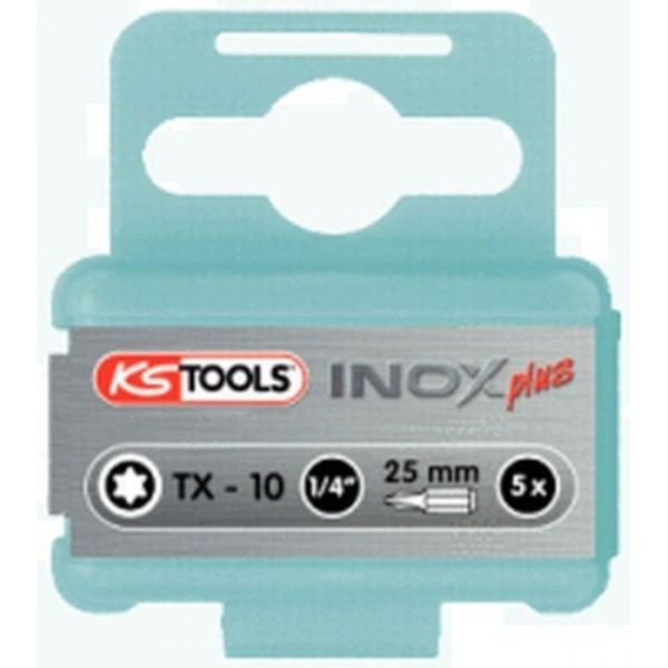 Ks Tools 1/4 Inox+ Bit Tx, 25Mm, T40, Confezione Da 5 Pezzi, 910.2335-image