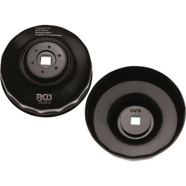 Chiave Per Filtro Dell'olio | 15 Quadrata | Ø 93 Mm | Per Honda, Mazda, Mitsubishi, Nissan, Volvo-image