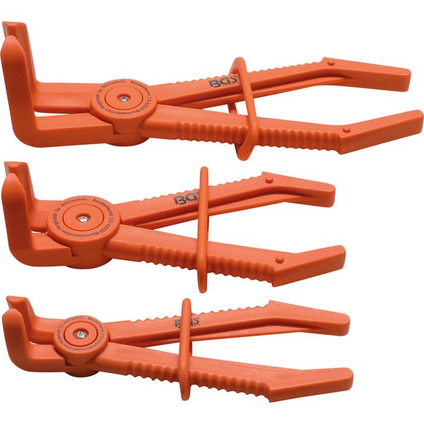 Bgs Set Di Pinze Stringitubo Angolate A 90° 155-220 Mm 3 Pezzi - 8764-image