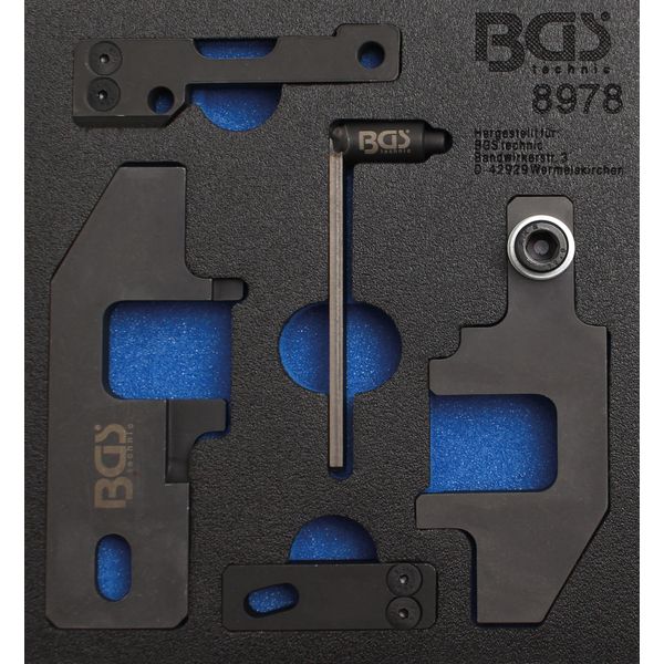 Bgs Inserto Carrello Officina 1/6: Set Di Attrezzi Per La Regolazione Del Motore Per Psa / Toyota 1.0 / 1.2 Vti - 8978-image