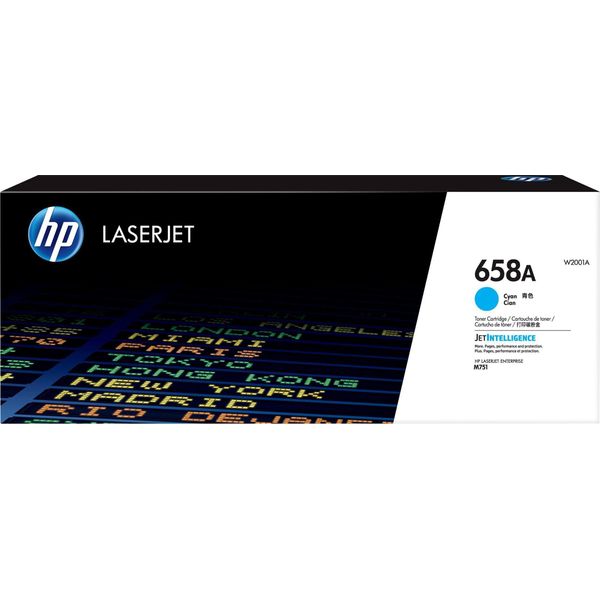 Hp Cartuccia Toner Ciano Originale Laserjet 658A - 6000 Pagine - Ciano - 1 Pz-image