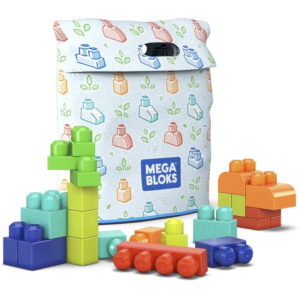 Borsa Per Costruzioni Mega Bloks Per Bambini In Età Prescolare Con Blocchi Da Costruzione Realizzati Con Materie Prime Di Origine Vegetale-image