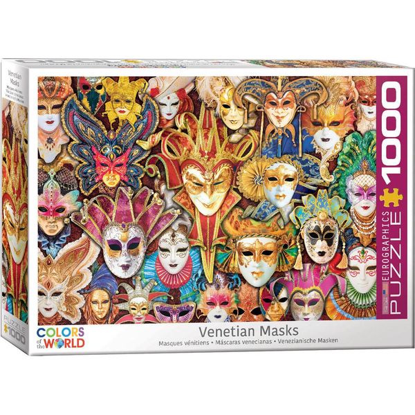Puzzle Da 1000 Pezzi - Puzzle - Maschere Veneziane + Accessori Per Puzzle-image