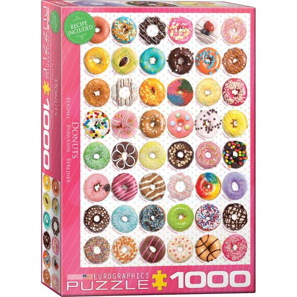 Puzzle Da 1000 Pezzi - Puzzle - Ciambelle - Collezione Di Dolci + Accessori Per Puzzle-image